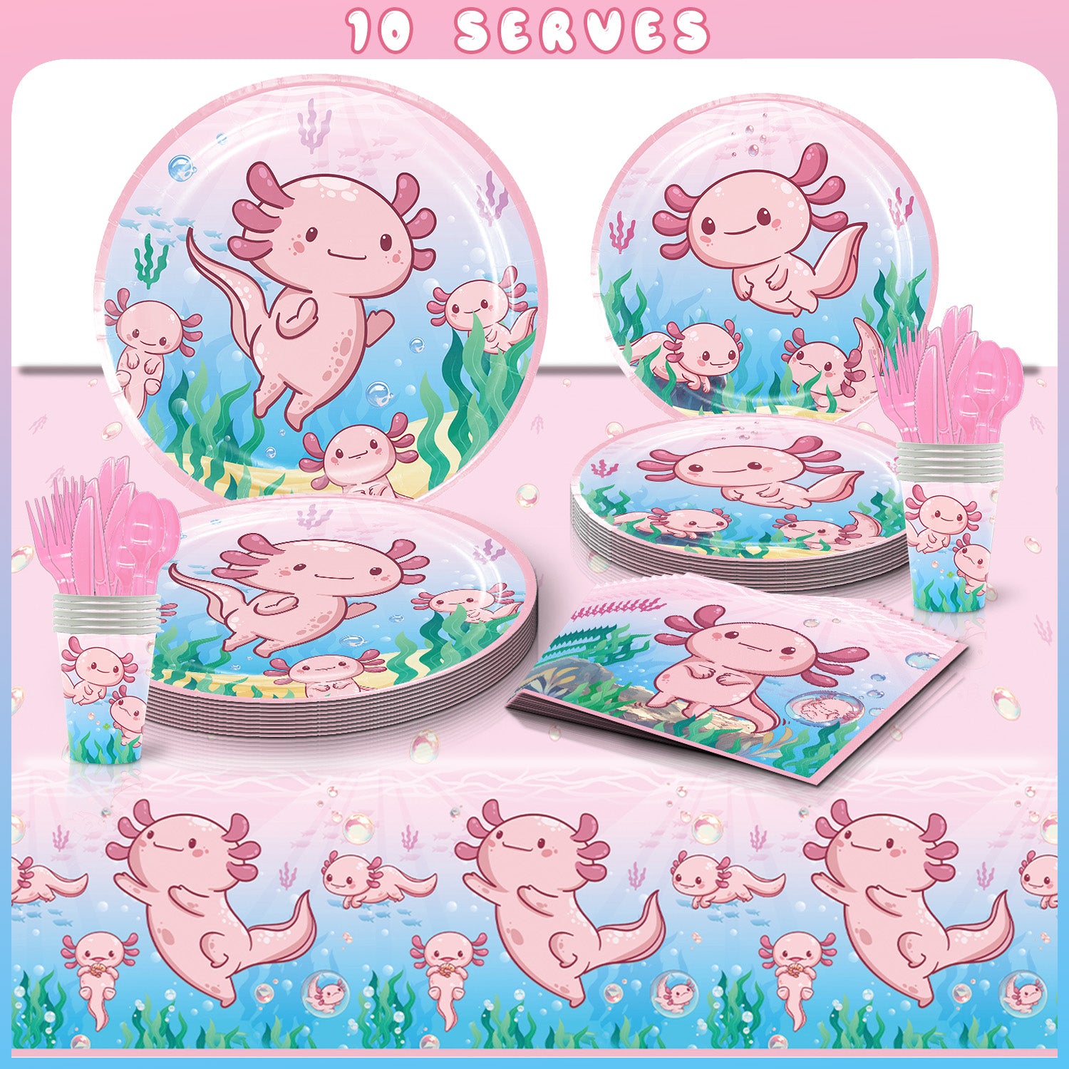 Axolotl Tableware Serves 10