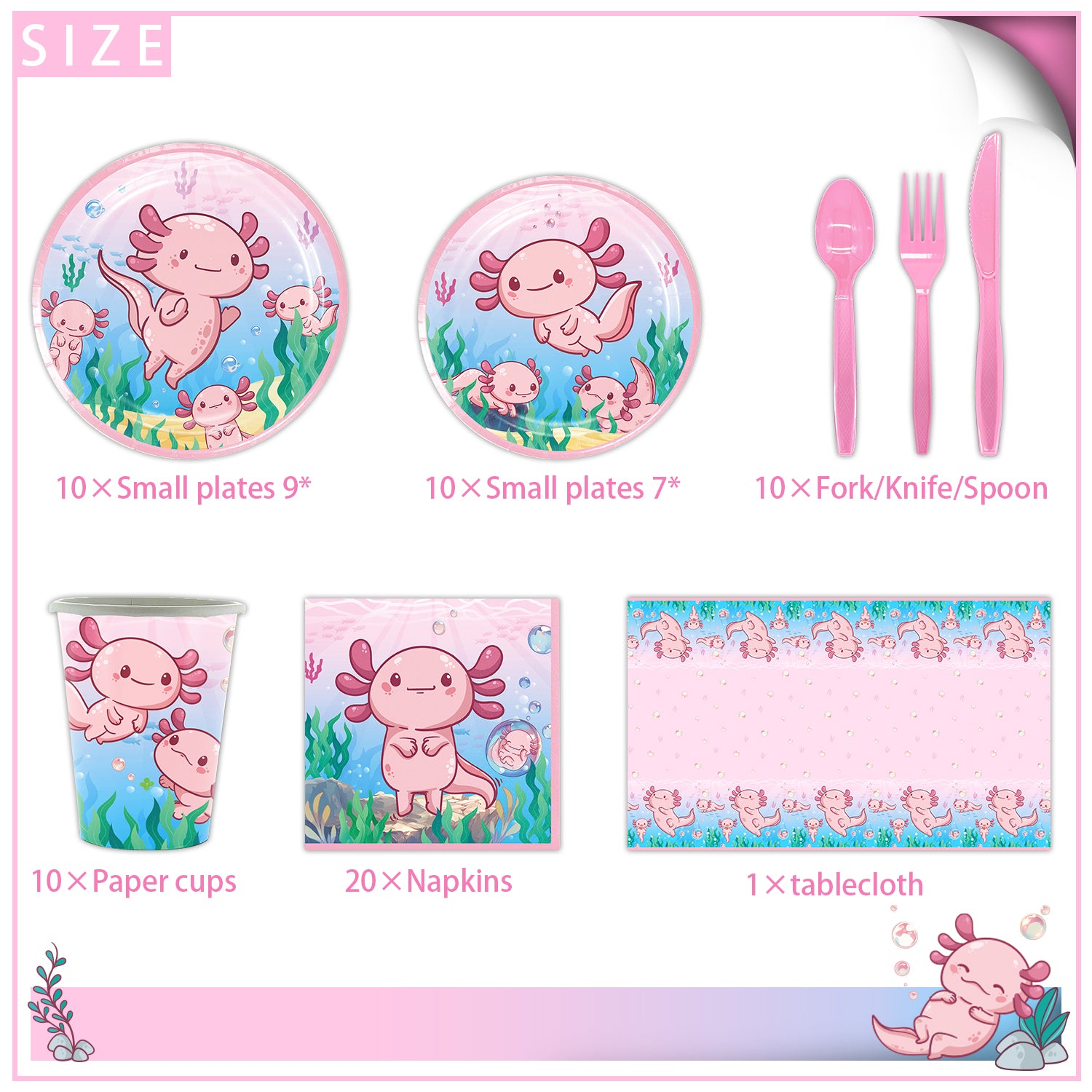 Axolotl Tableware Serves 10