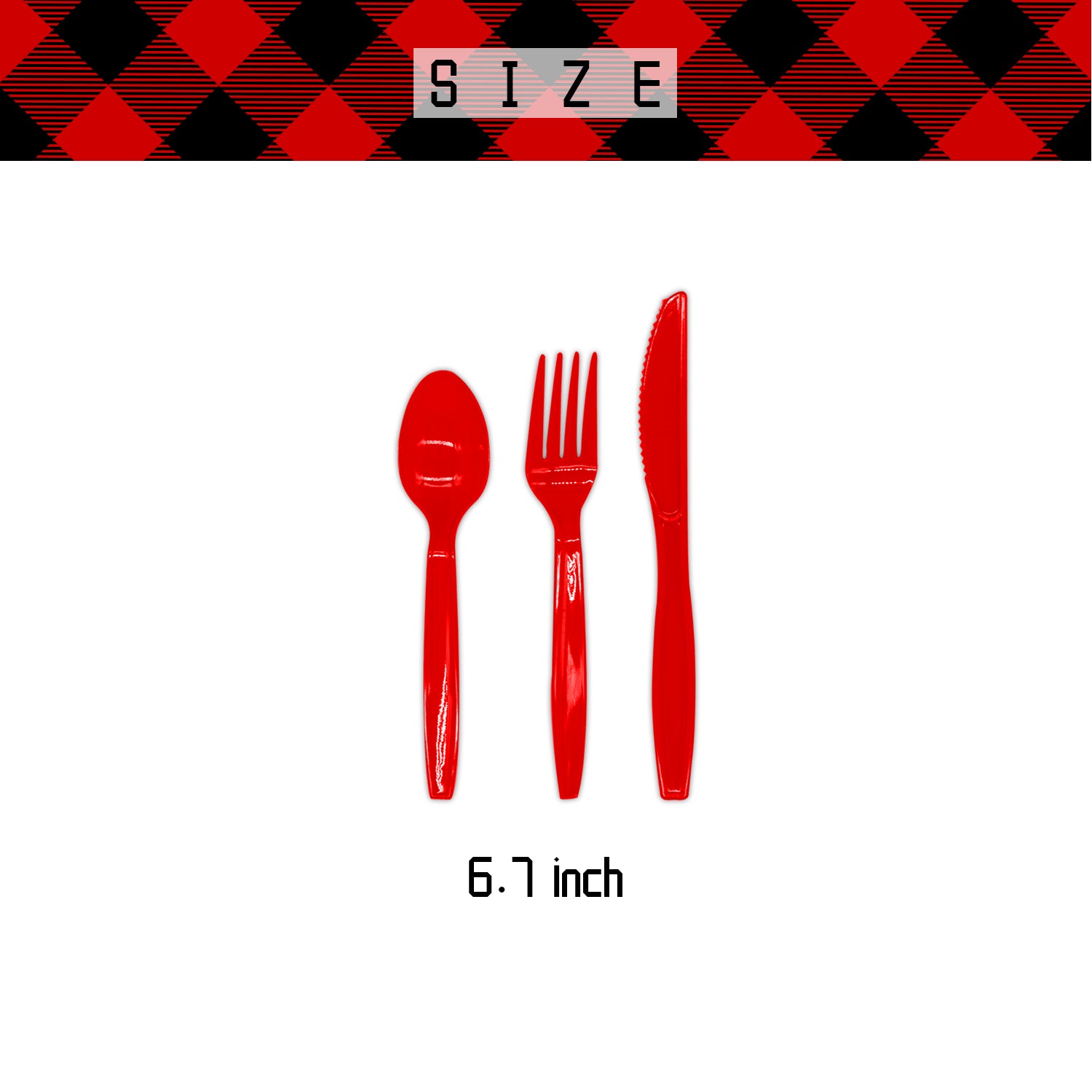 Buffalo Plaid Merry Christmas Tableware Set Serves 24