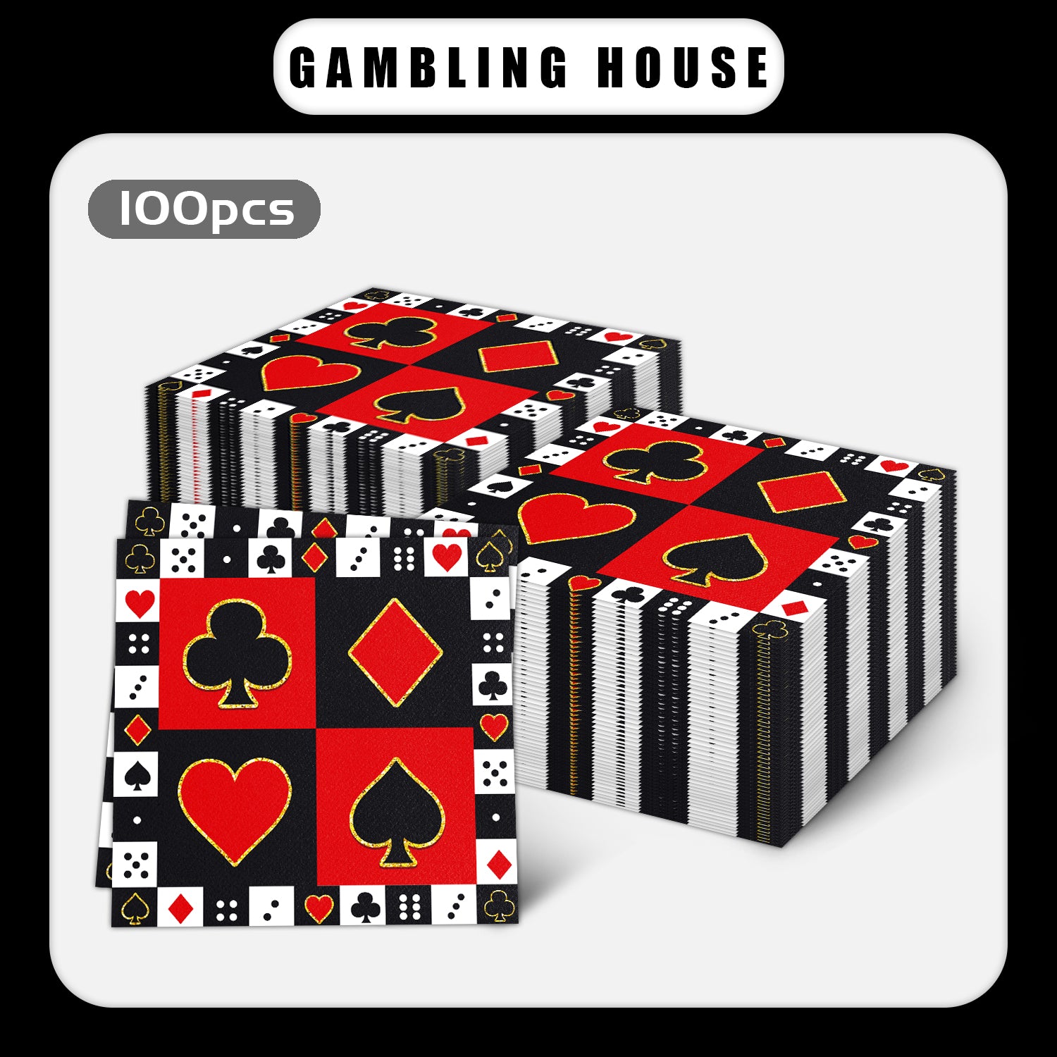 Casino Gambling House Napkins