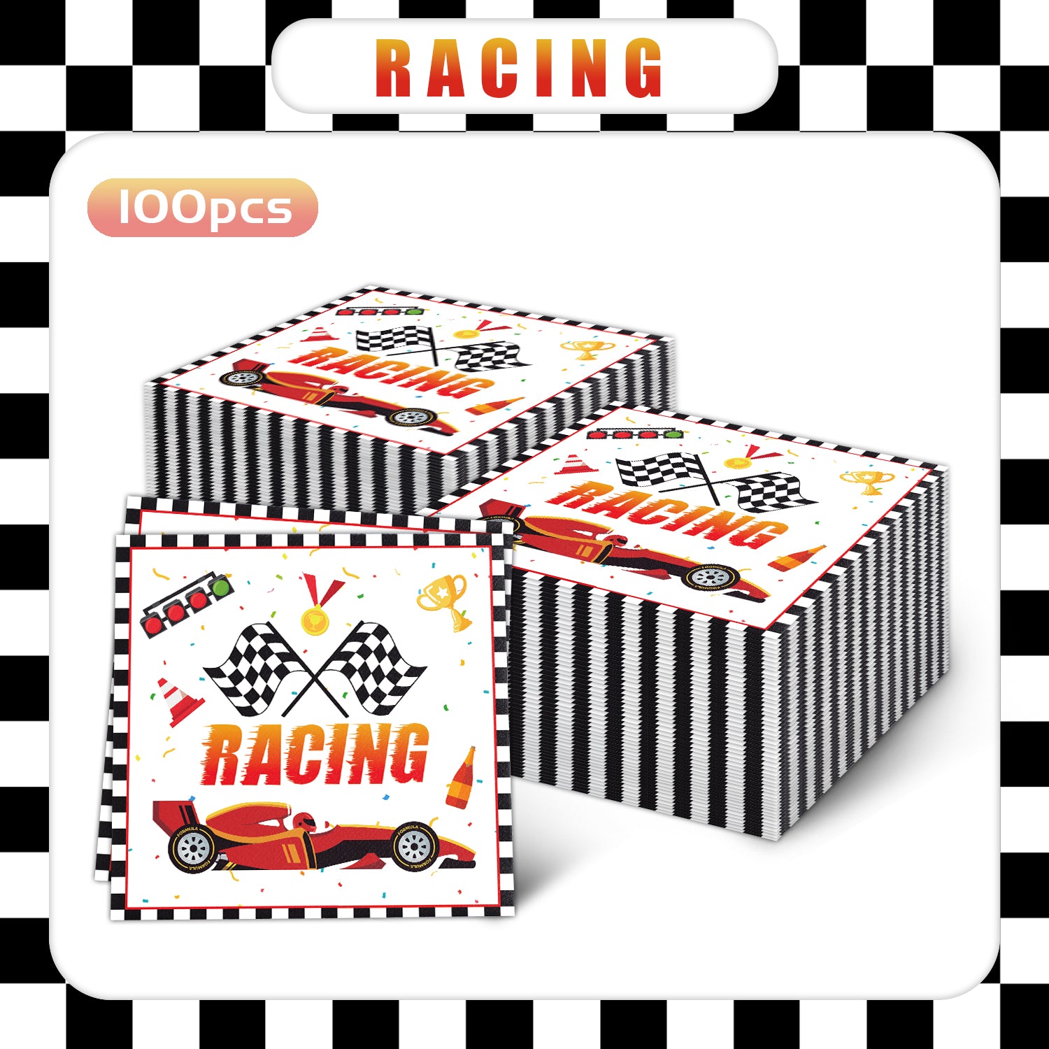 Racing Car Napkins