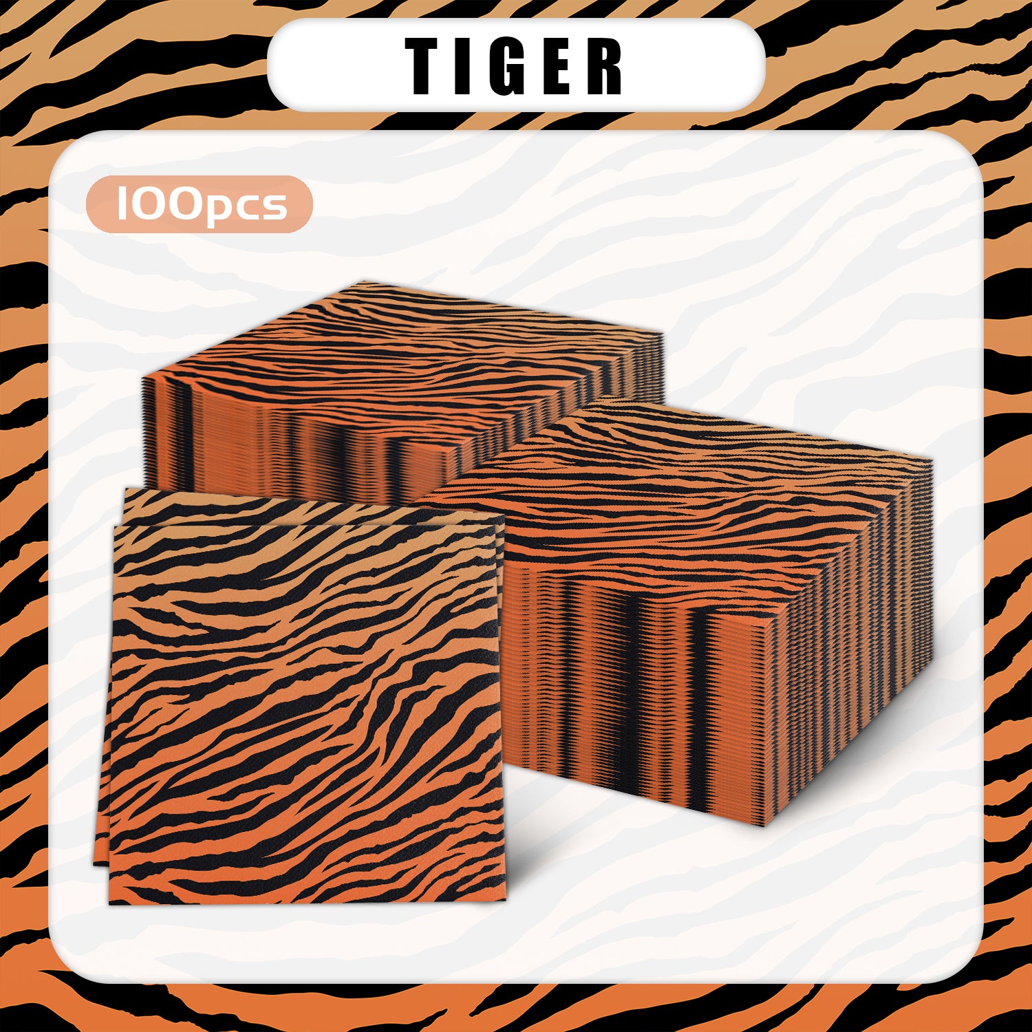 Animal Strip Napkins