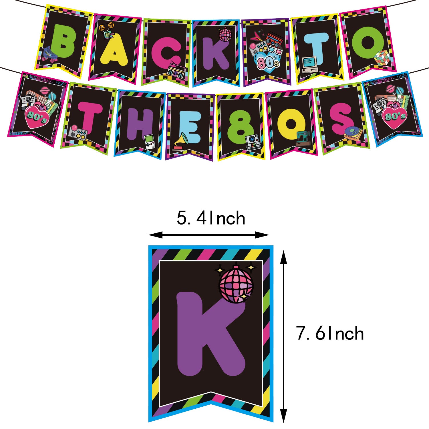 Back to the 80's Party Decoration Set C