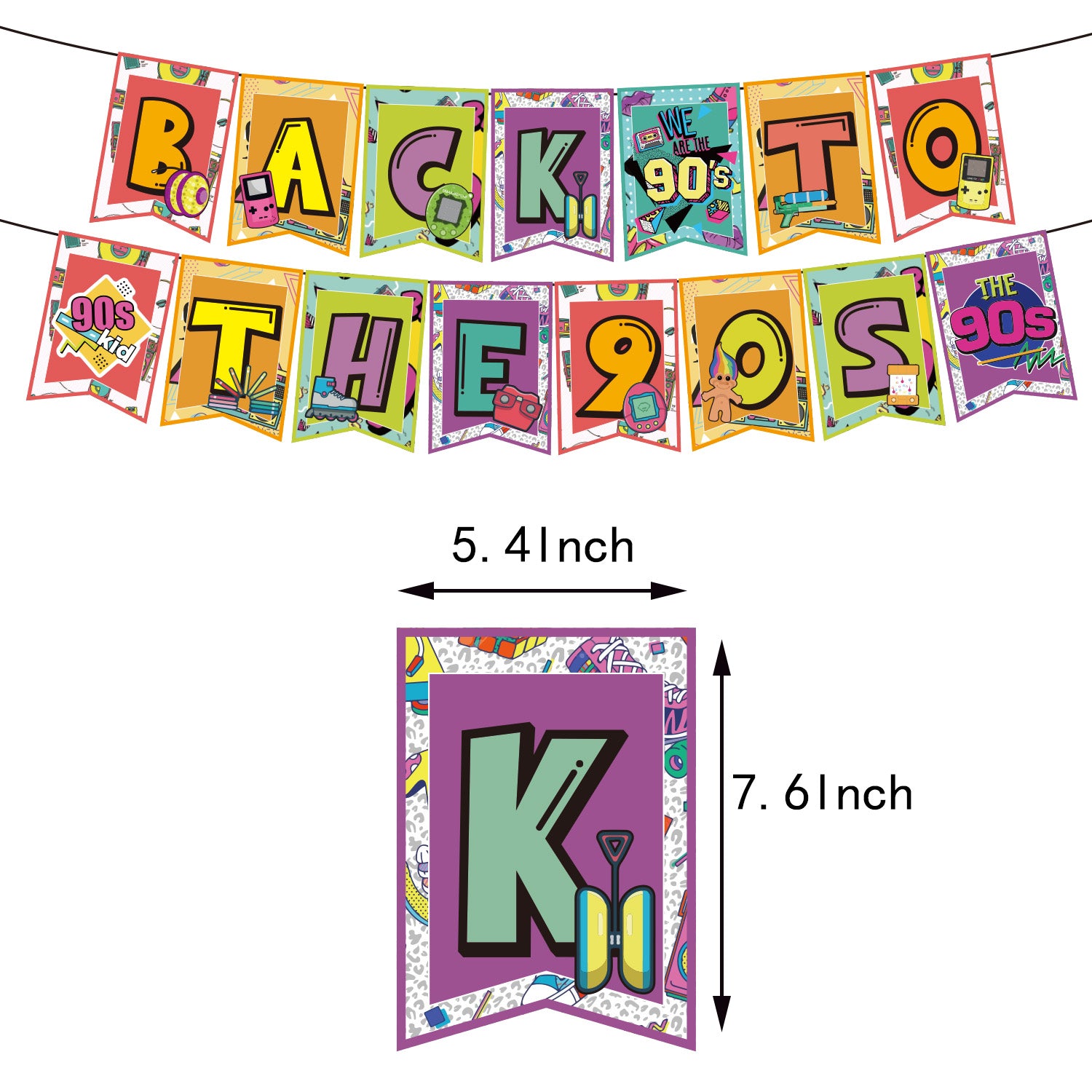 Back to the 90's Party Decorations Set