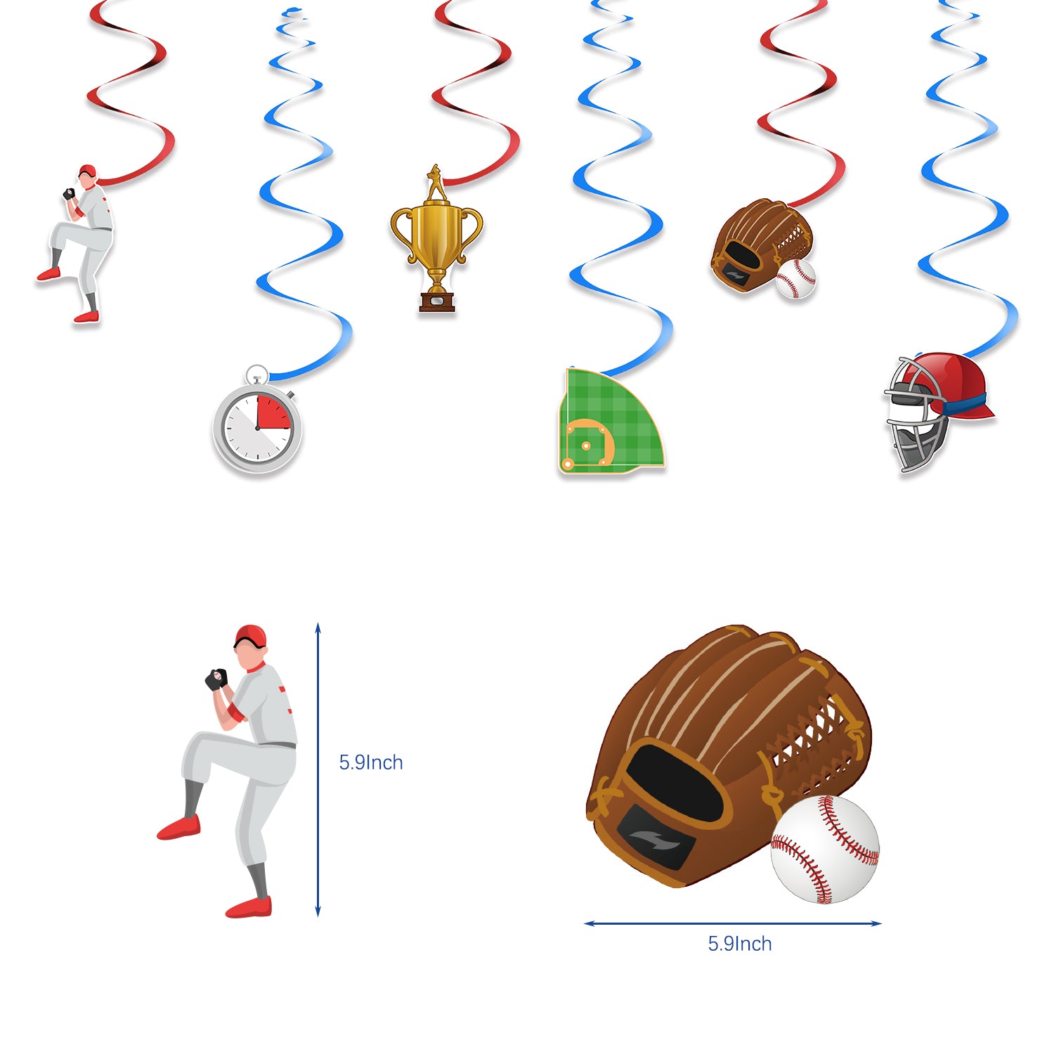 Baseball Birthday Decoration Set