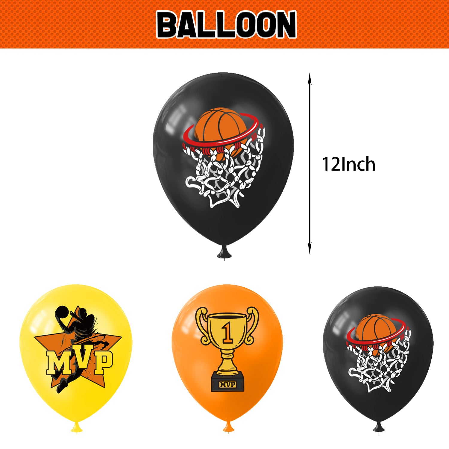 Basketball Theme Birthday Decoration Set