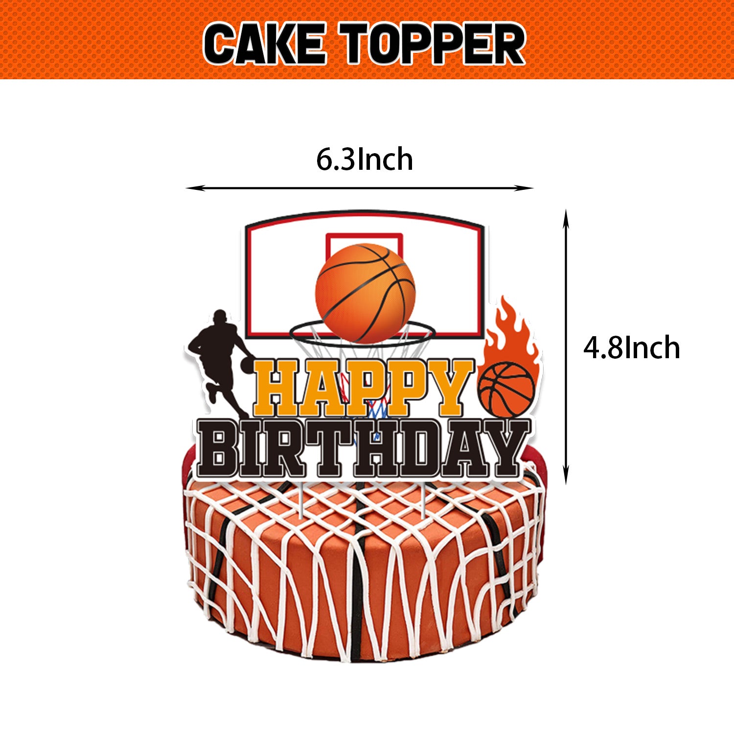 Basketball Theme Birthday Decoration Set