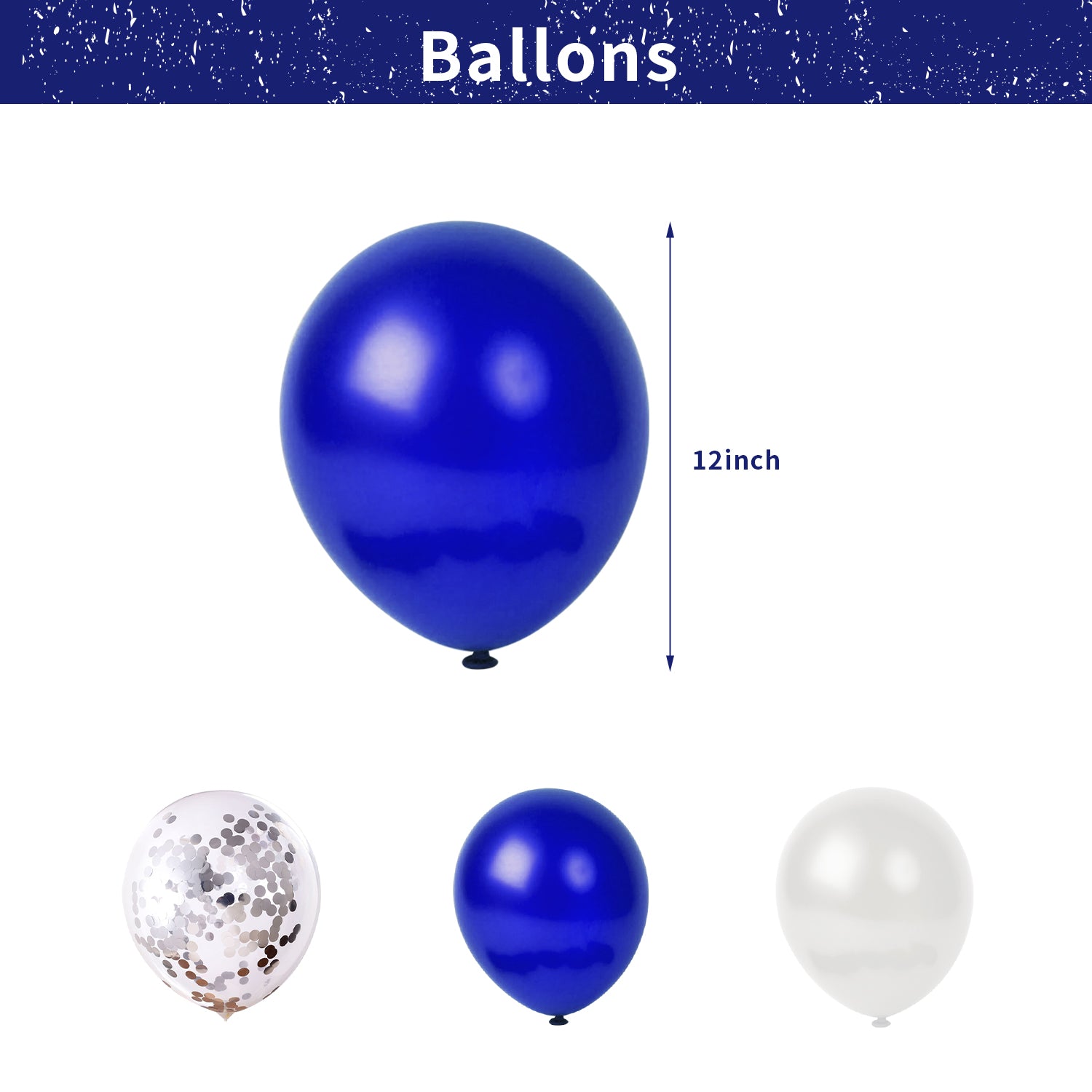 Blue & White Birthday Party Decoration Set