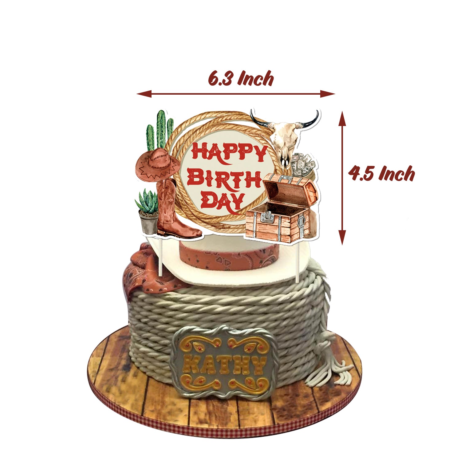 Wild West Cowboy Birthday Decoration Set