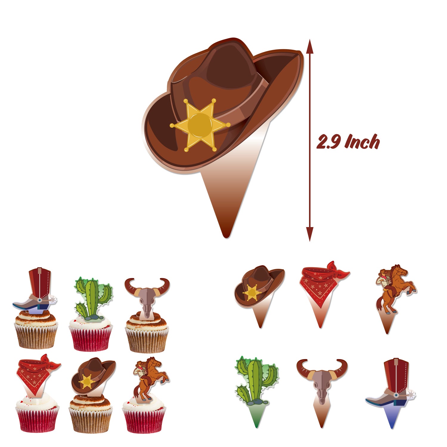 Wild West Cowboy Birthday Decoration Set