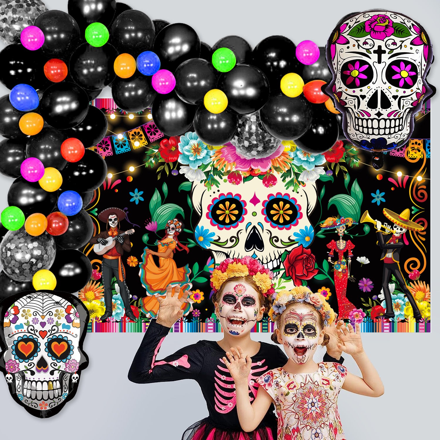 Day of the Dead Balloon Garland