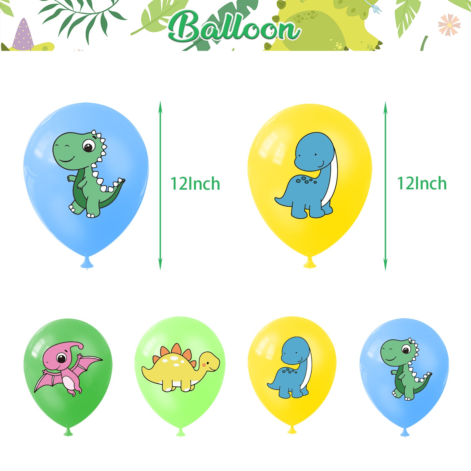 Dinosaur Theme Birthday Decoration Set