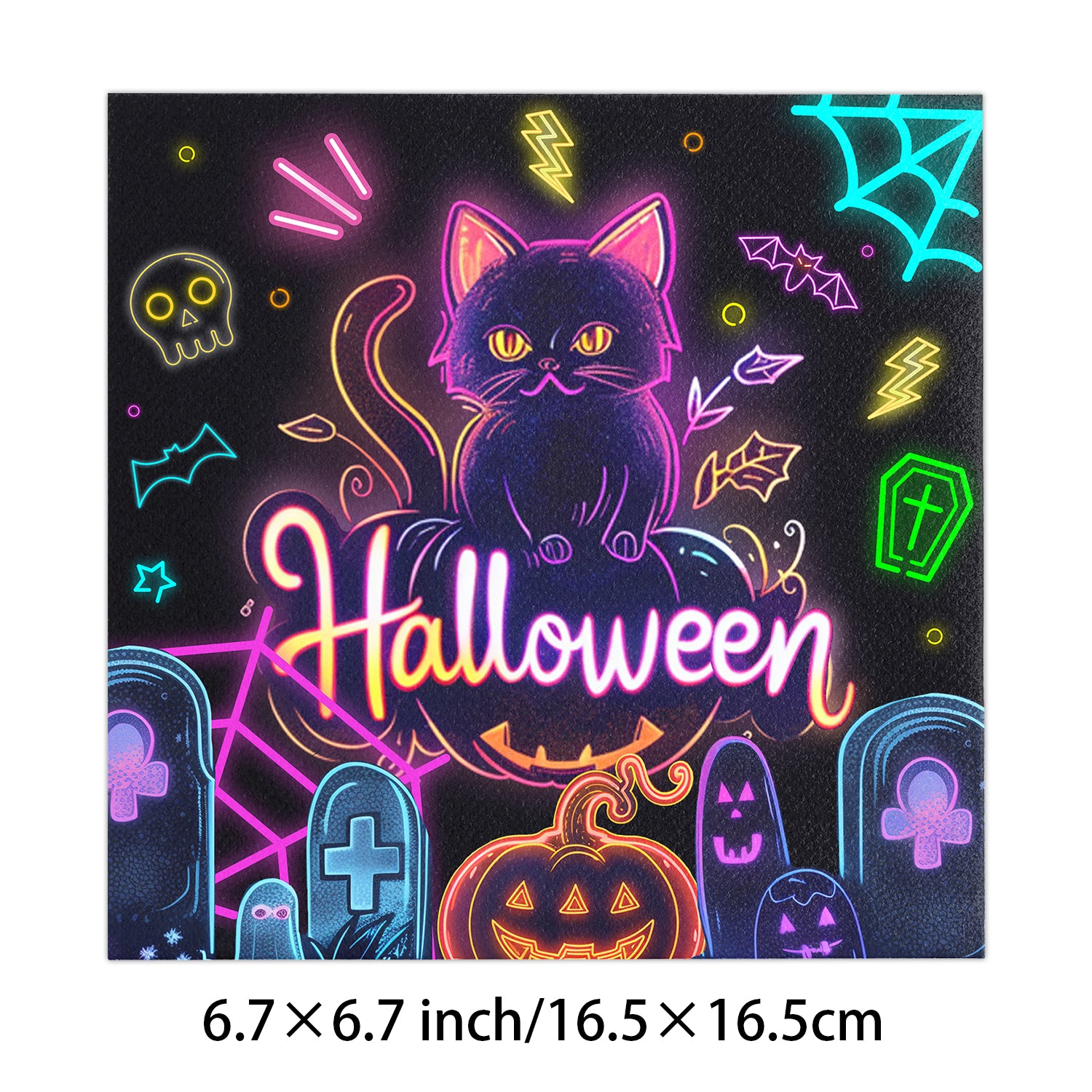 Neon Halloween Napkins