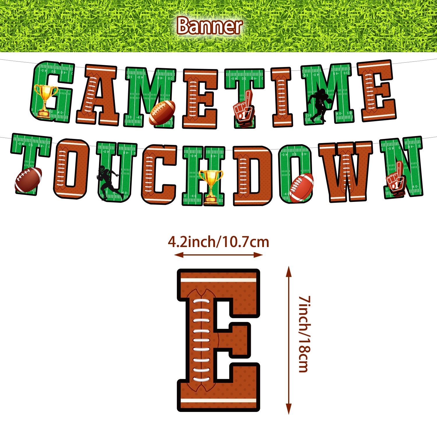 Football Touchdown Party Decoratoin Set