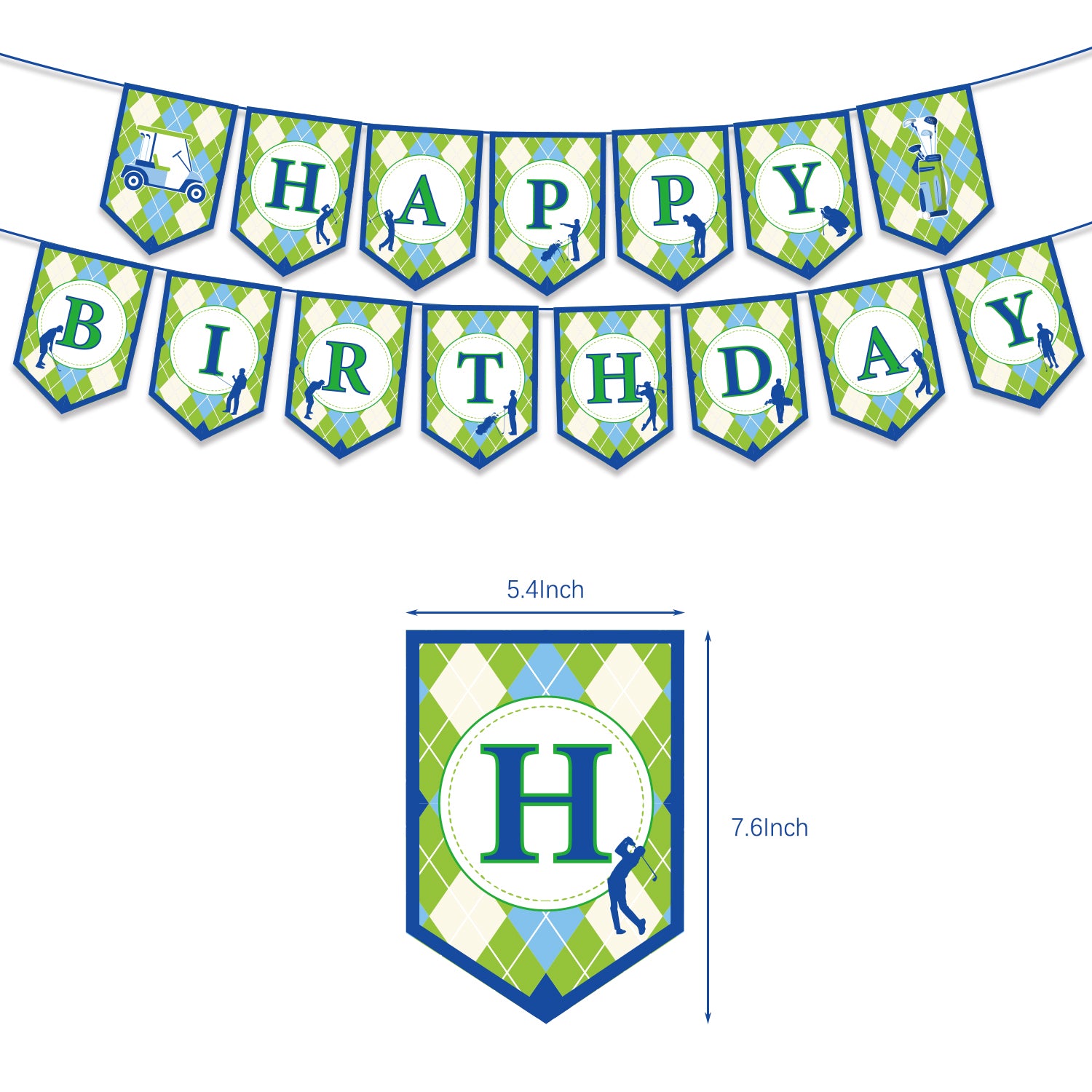 Golf Theme Birthday Decoration Set