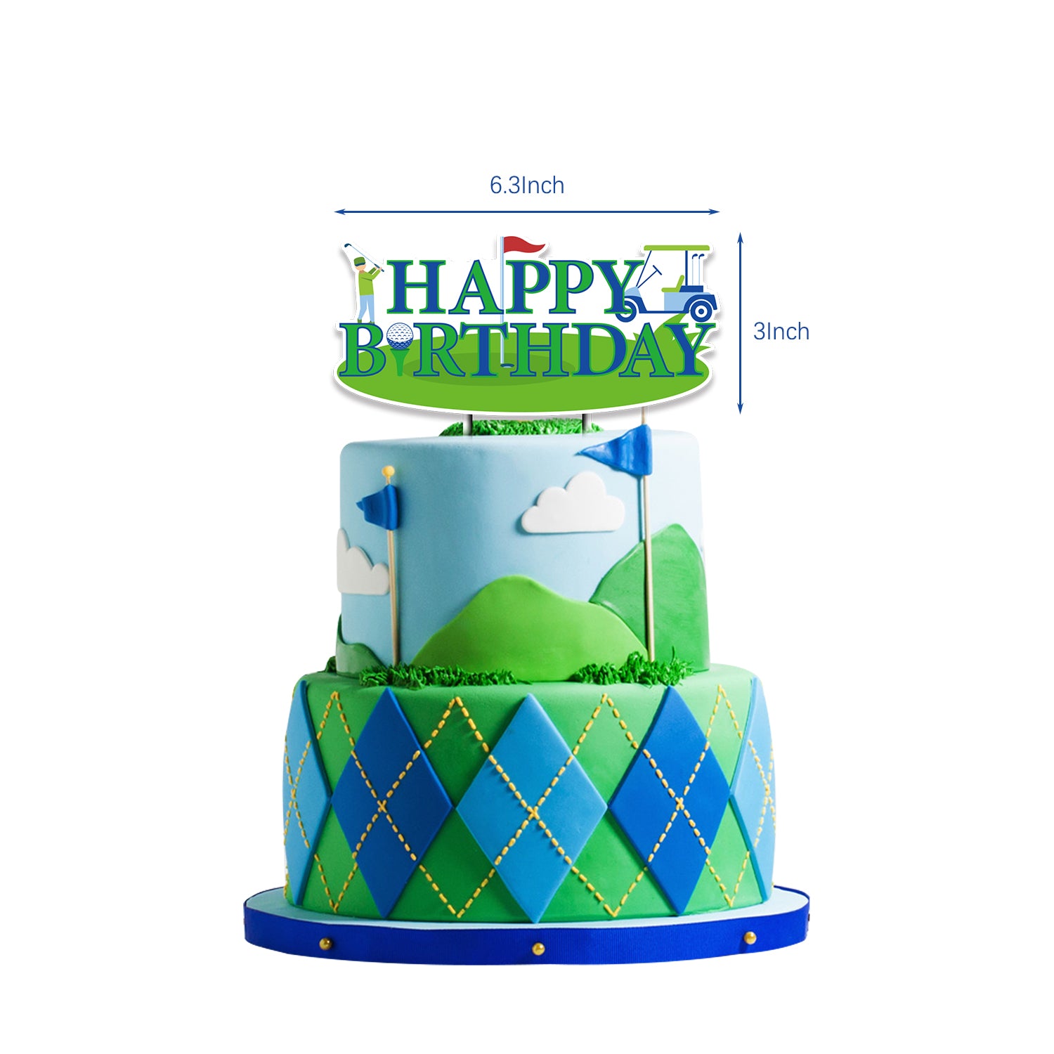 Golf Theme Birthday Decoration Set