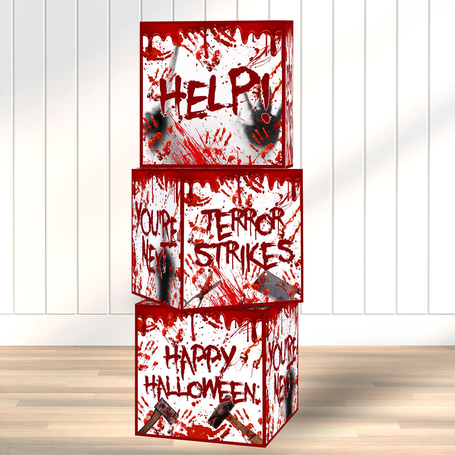 Bloody Halloween Balloon Boxes