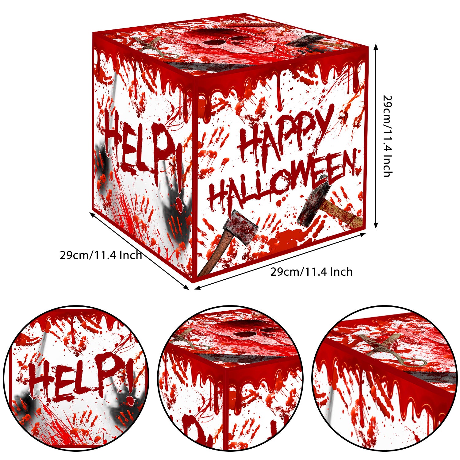 Bloody Halloween Balloon Boxes