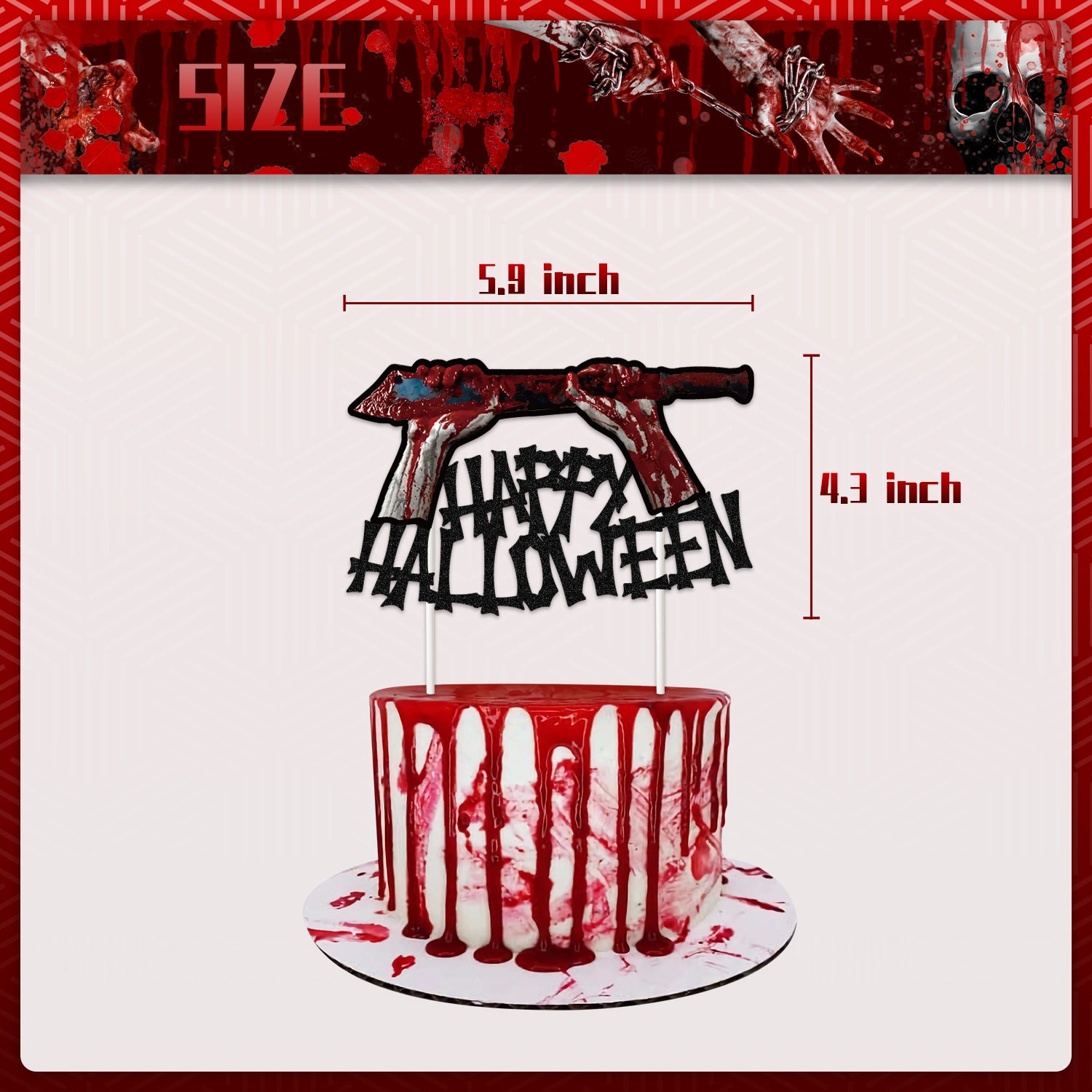 Halloween Bloody Skull Party Decoration Set