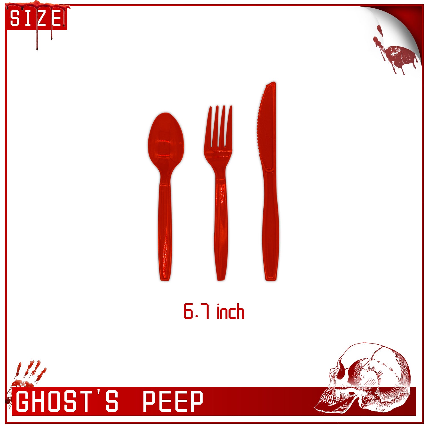 Halloween Bloody Scary Tableware Set Serves 10