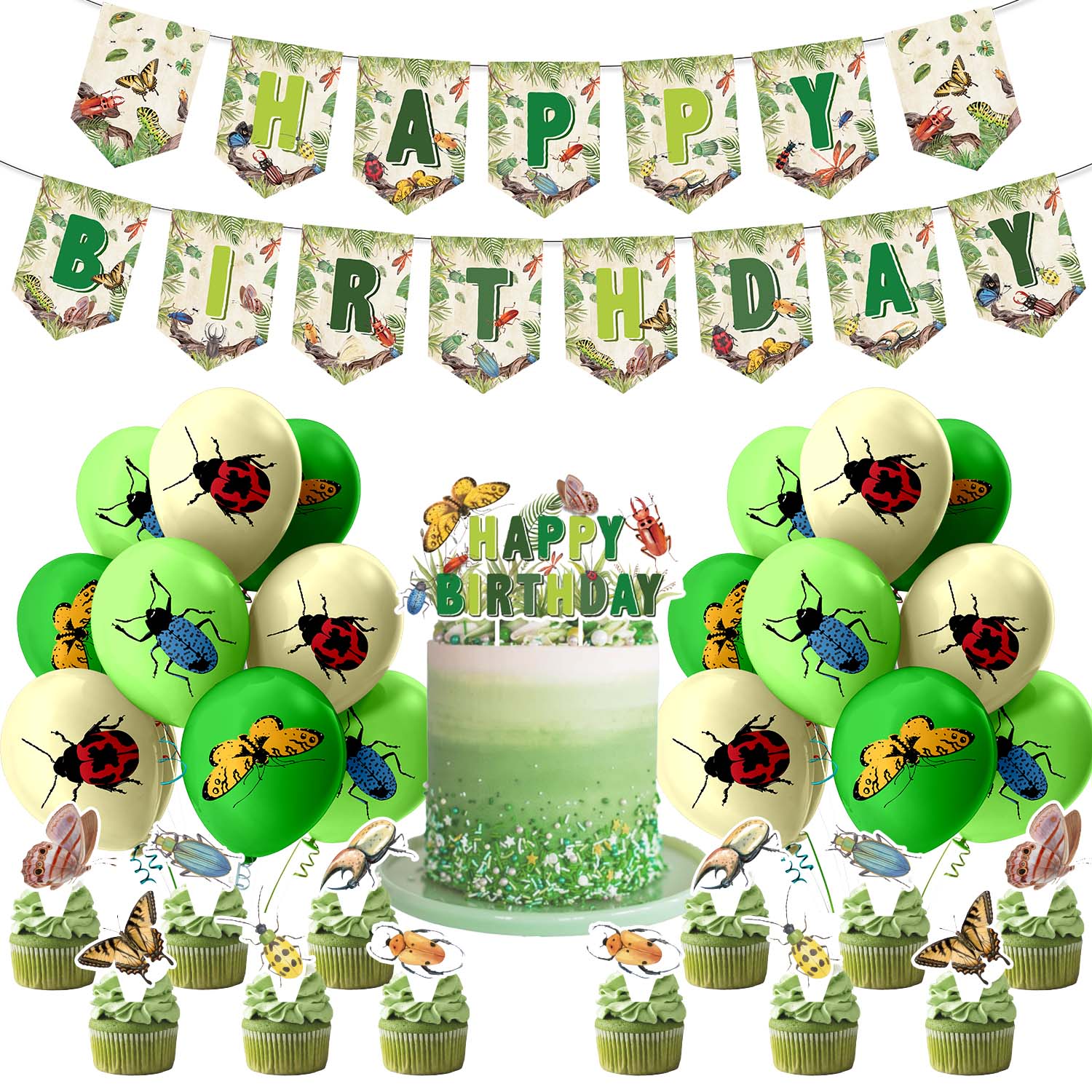 Insects Theme Birthday Decoration Set