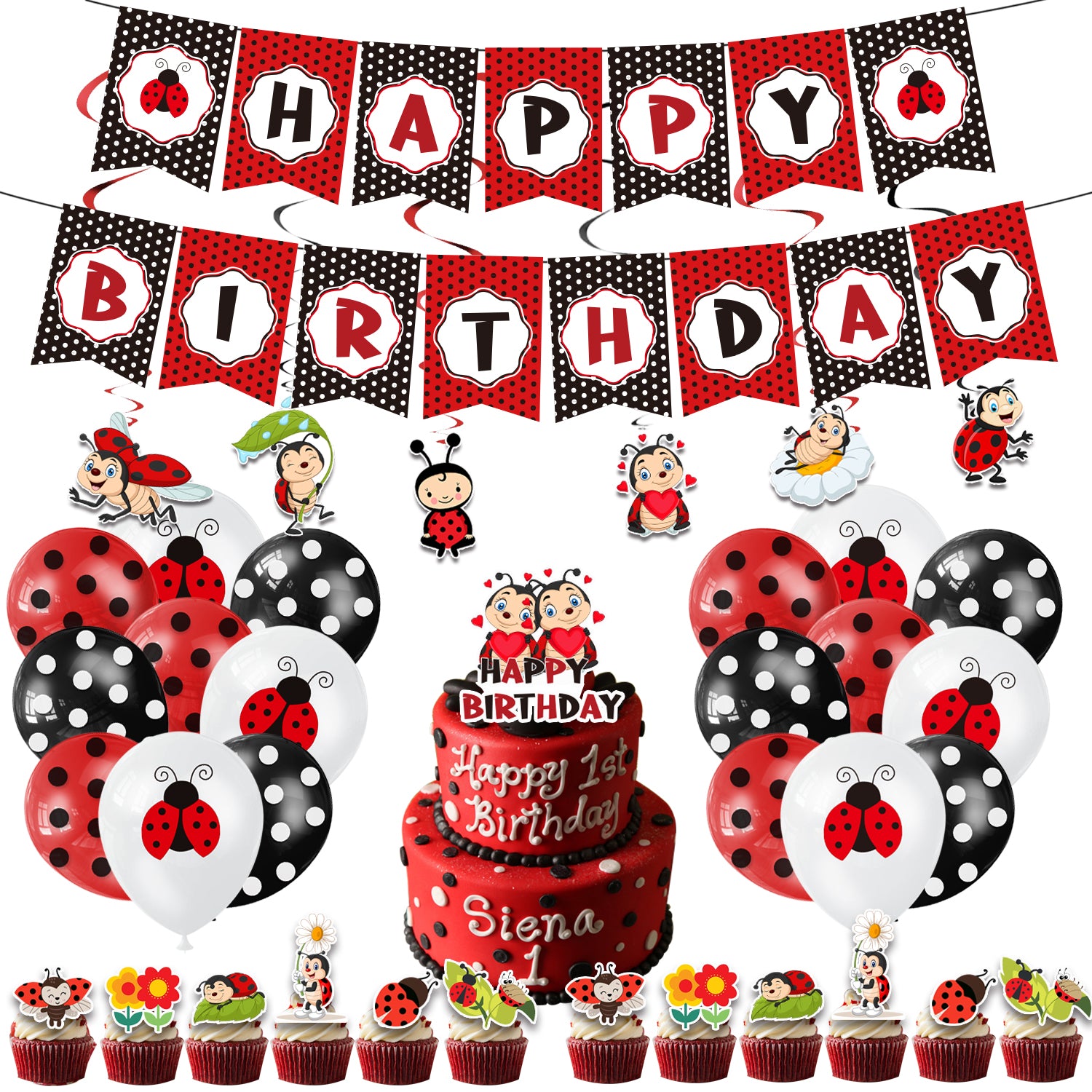 Ladybug Party Decoration Set