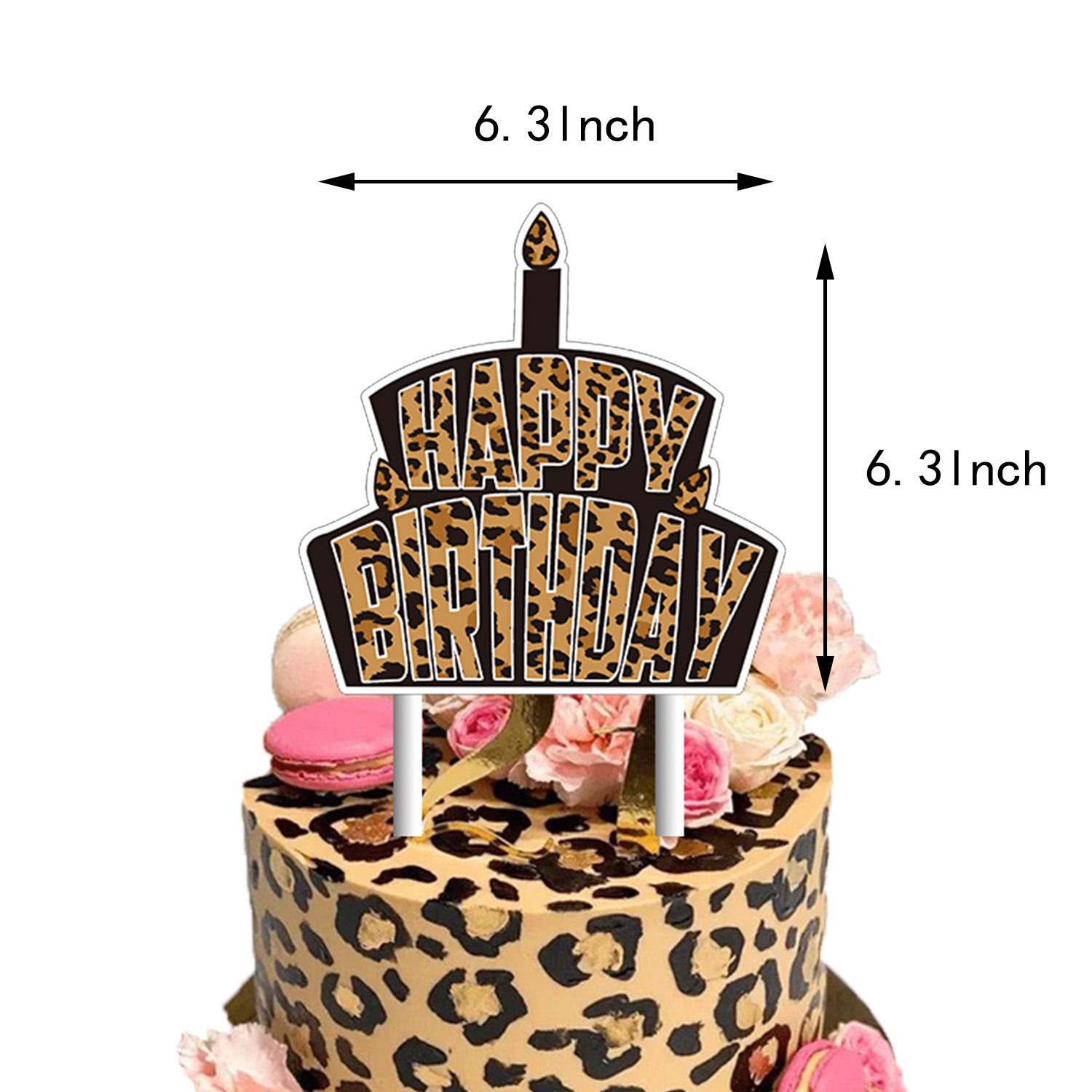 Leopard Print Birthday Party Decoration Set