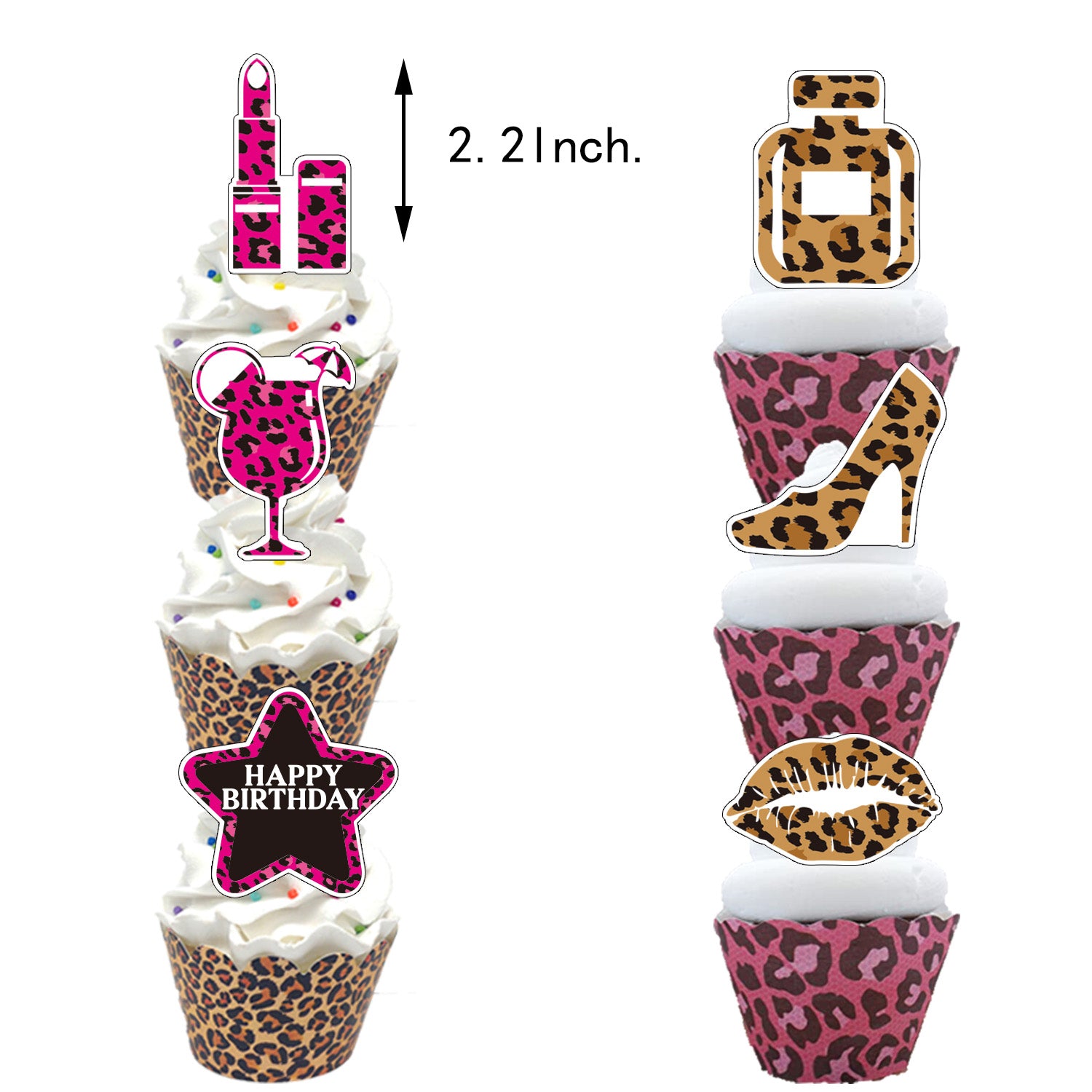 Leopard Print Birthday Party Decoration Set