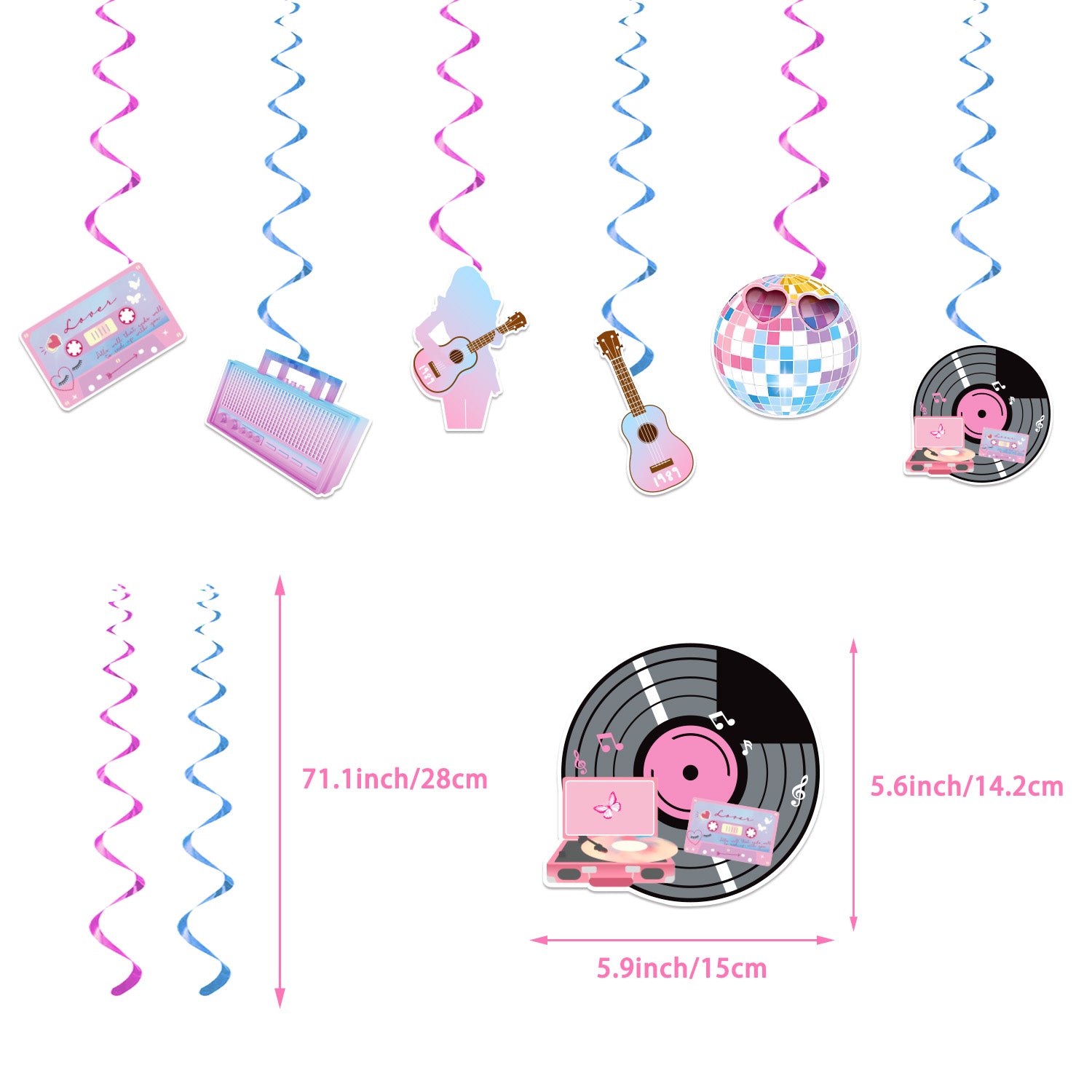 Music and Instruments Party Decoration Set