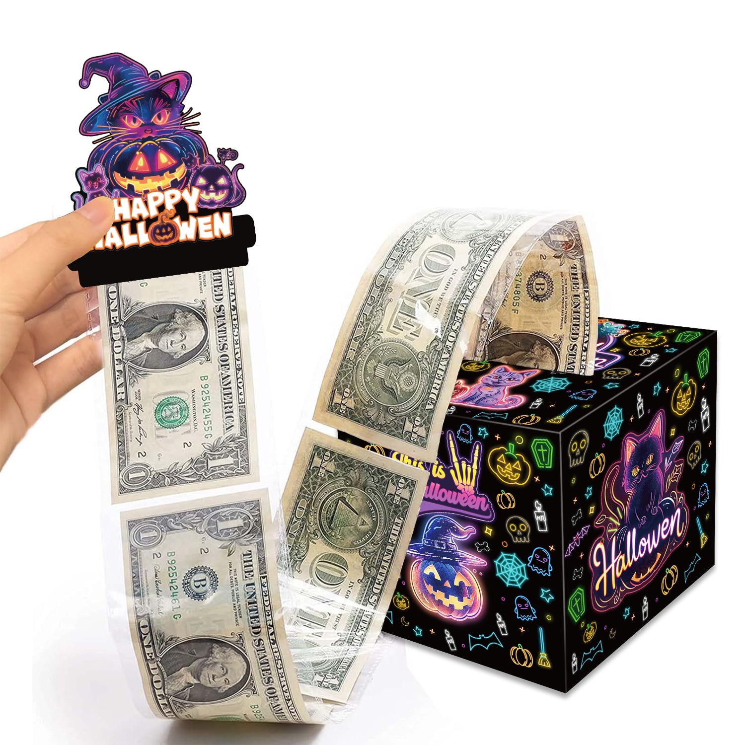 Halloween Money Box for Cash Gift Pull Out