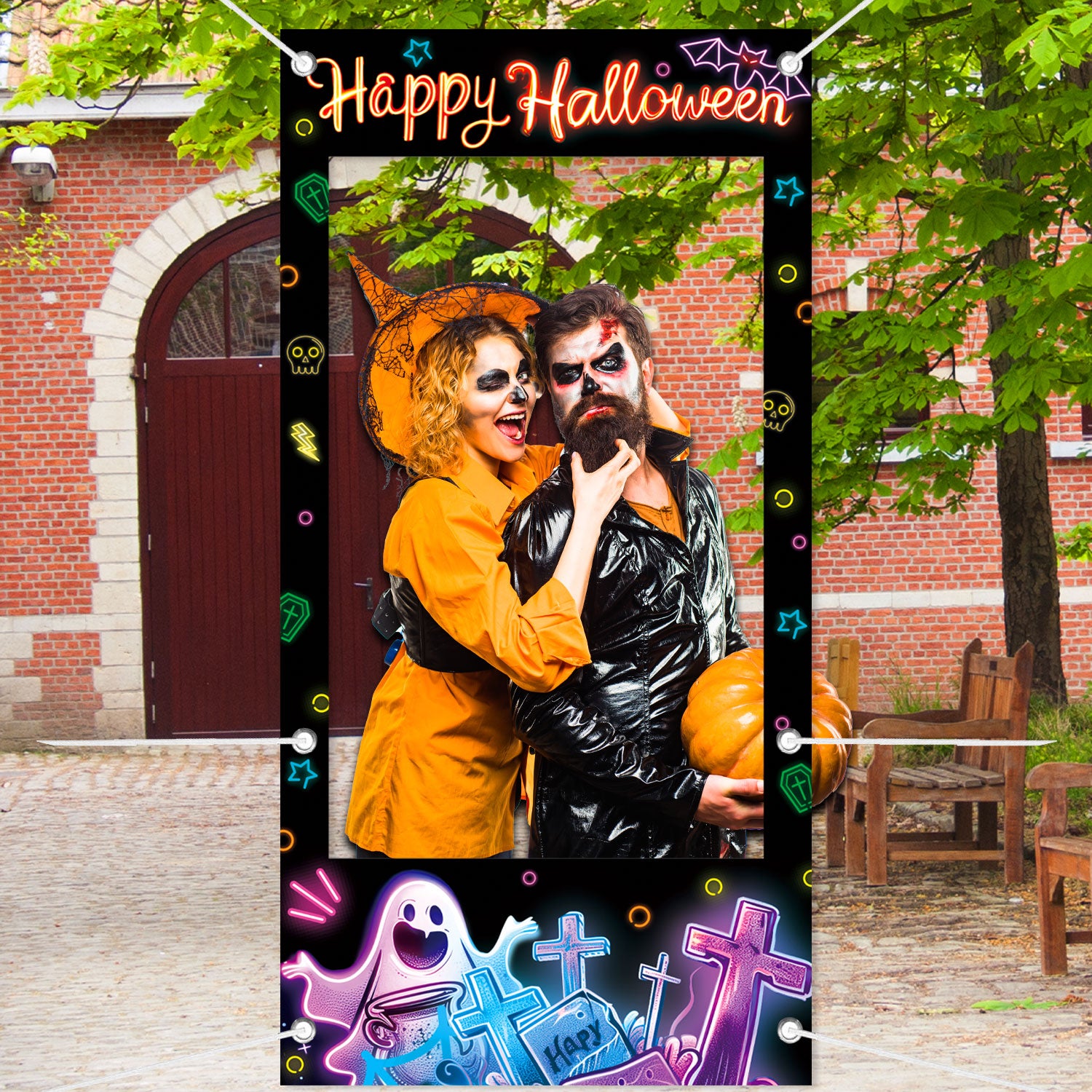 Happy Hallooween Photo Booth Frame