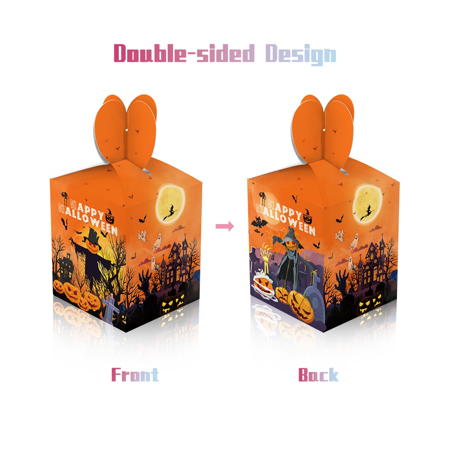 6pcs Halloween Treat Candy Boxes