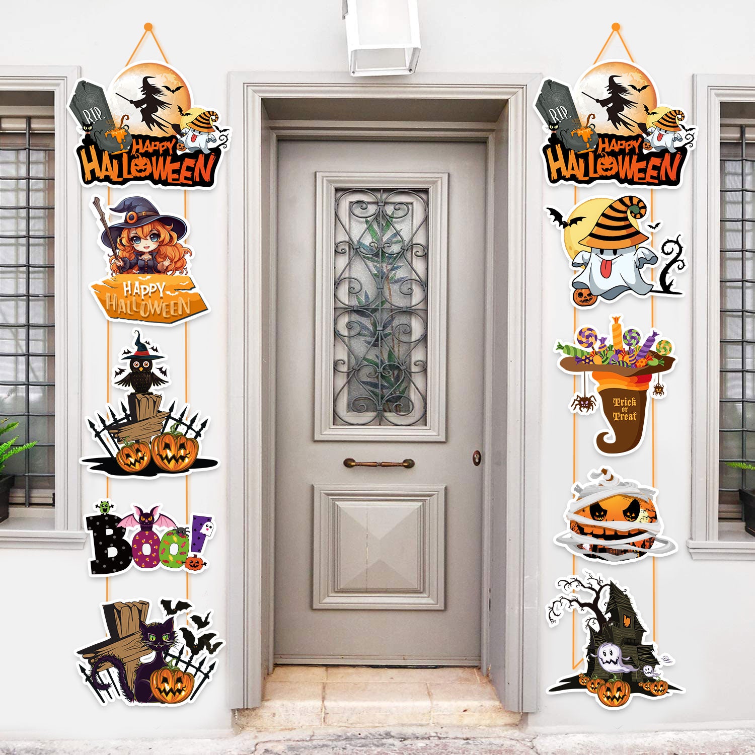 Halloween Door Hanging Sign Decoration Pack