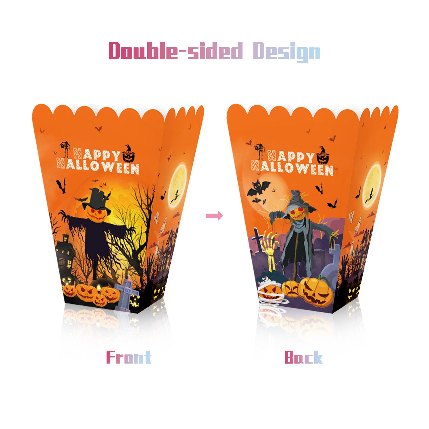 6pcs Halloween Popcorn Boxes