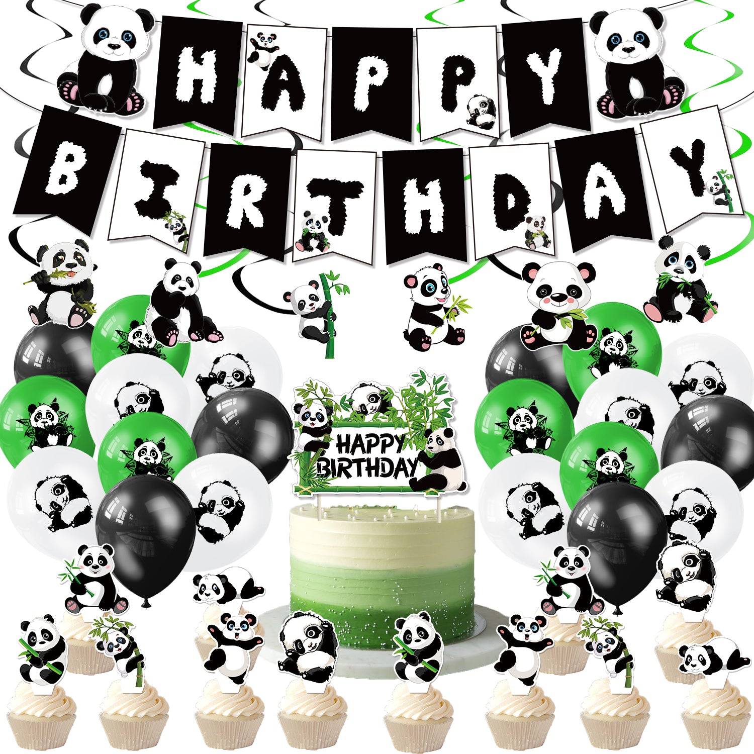 Panda Party Decoration Set