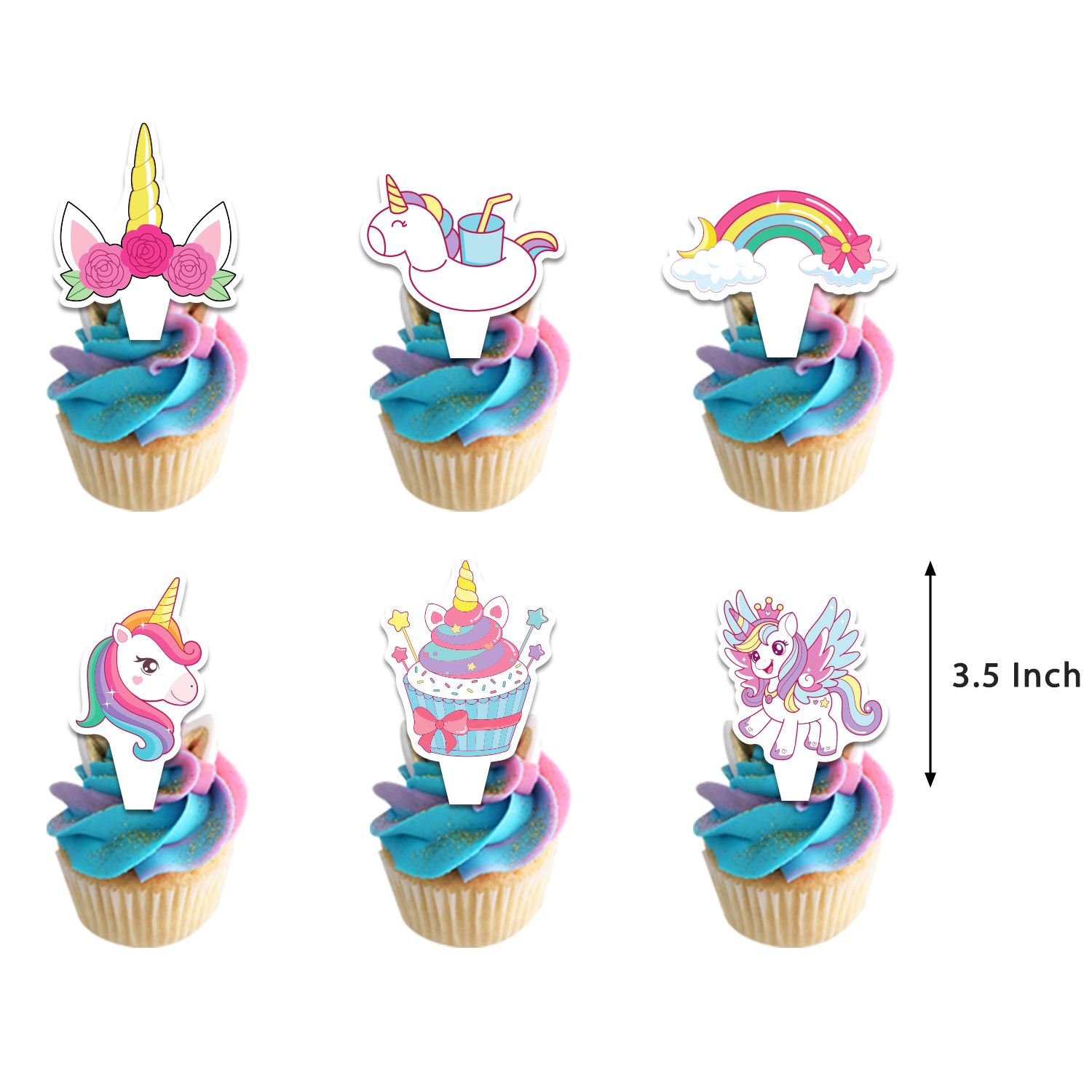 Rainbow and Unicorn Party Decoration Set B