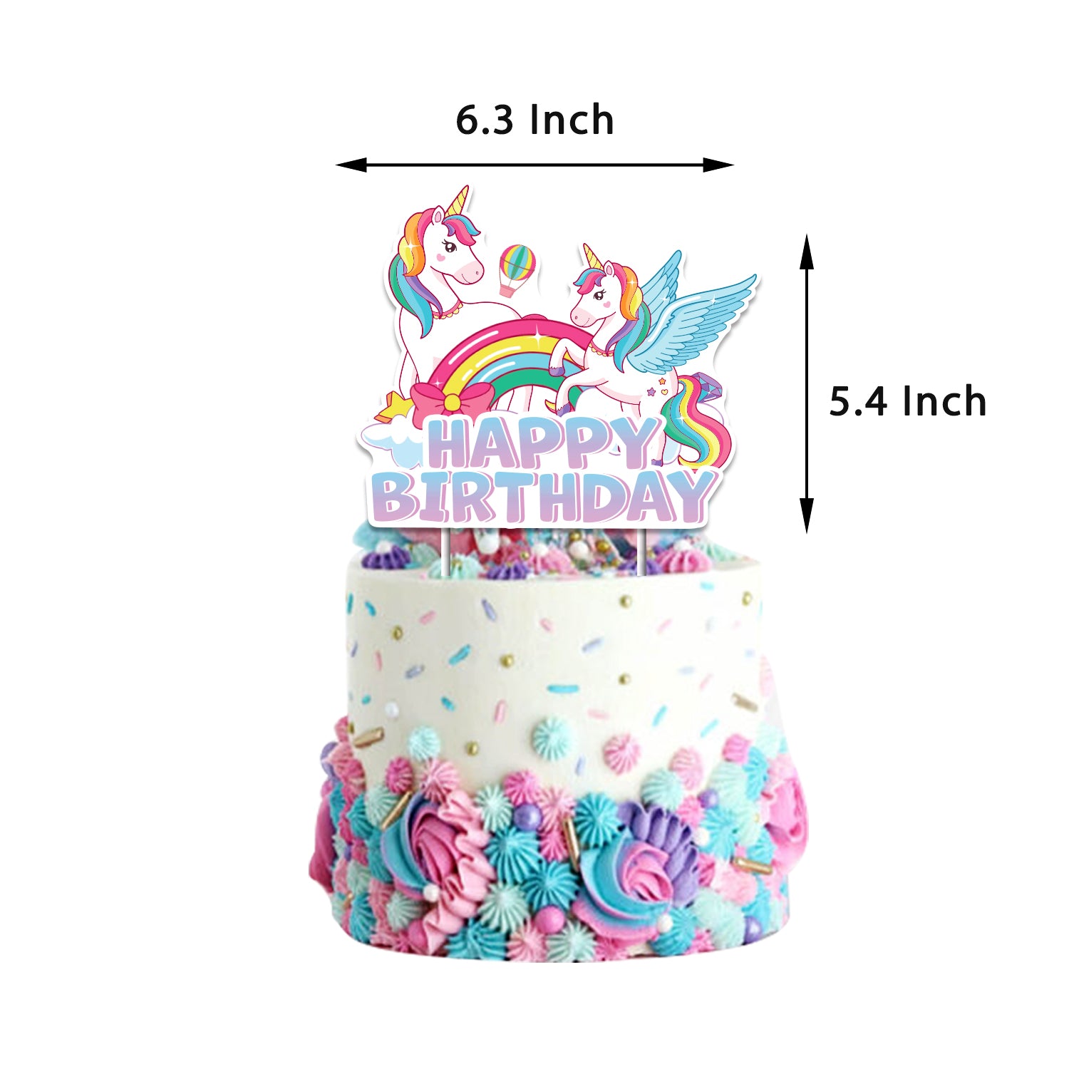 Rainbow and Unicorn Party Decoration Set B