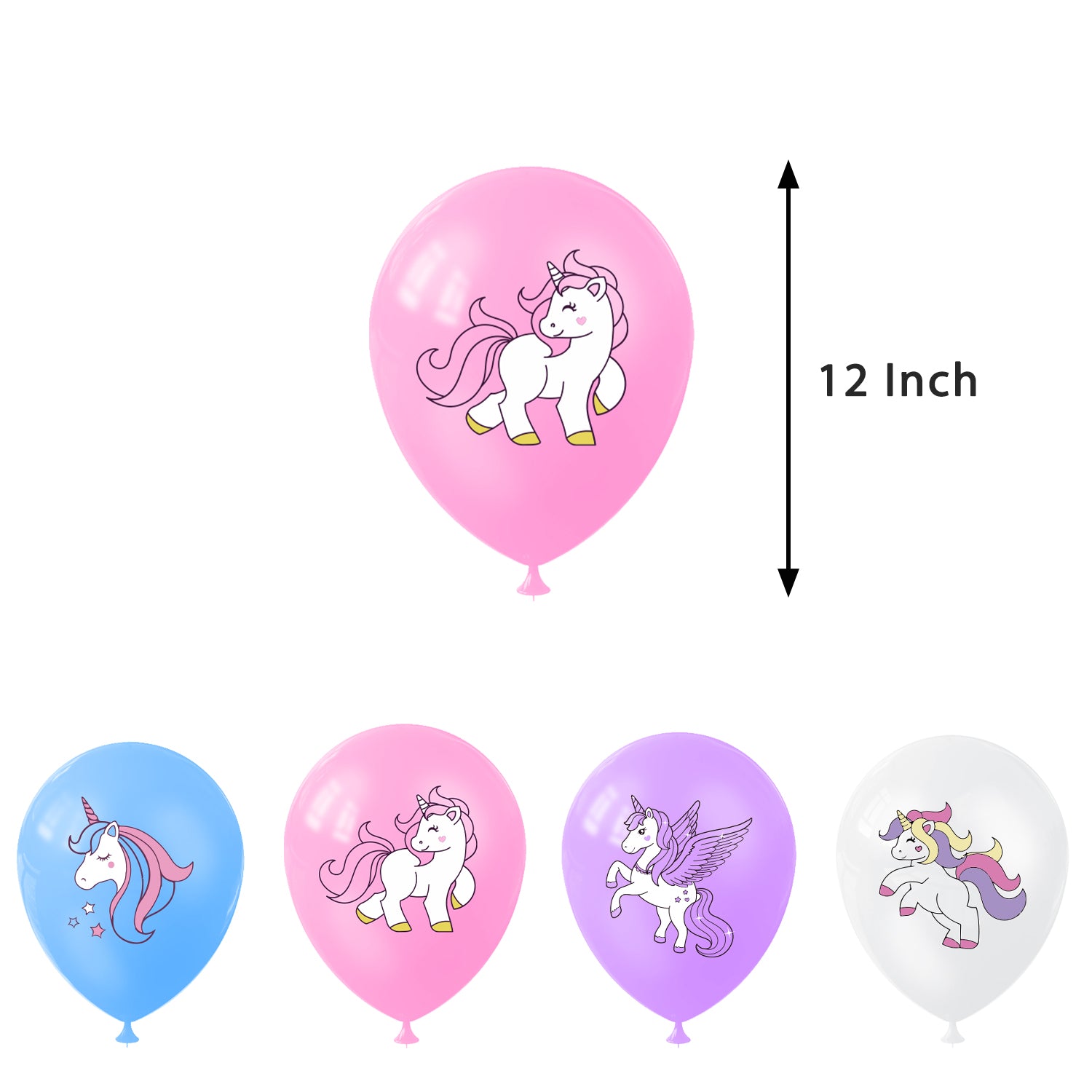 Rainbow and Unicorn Party Decoration Set B