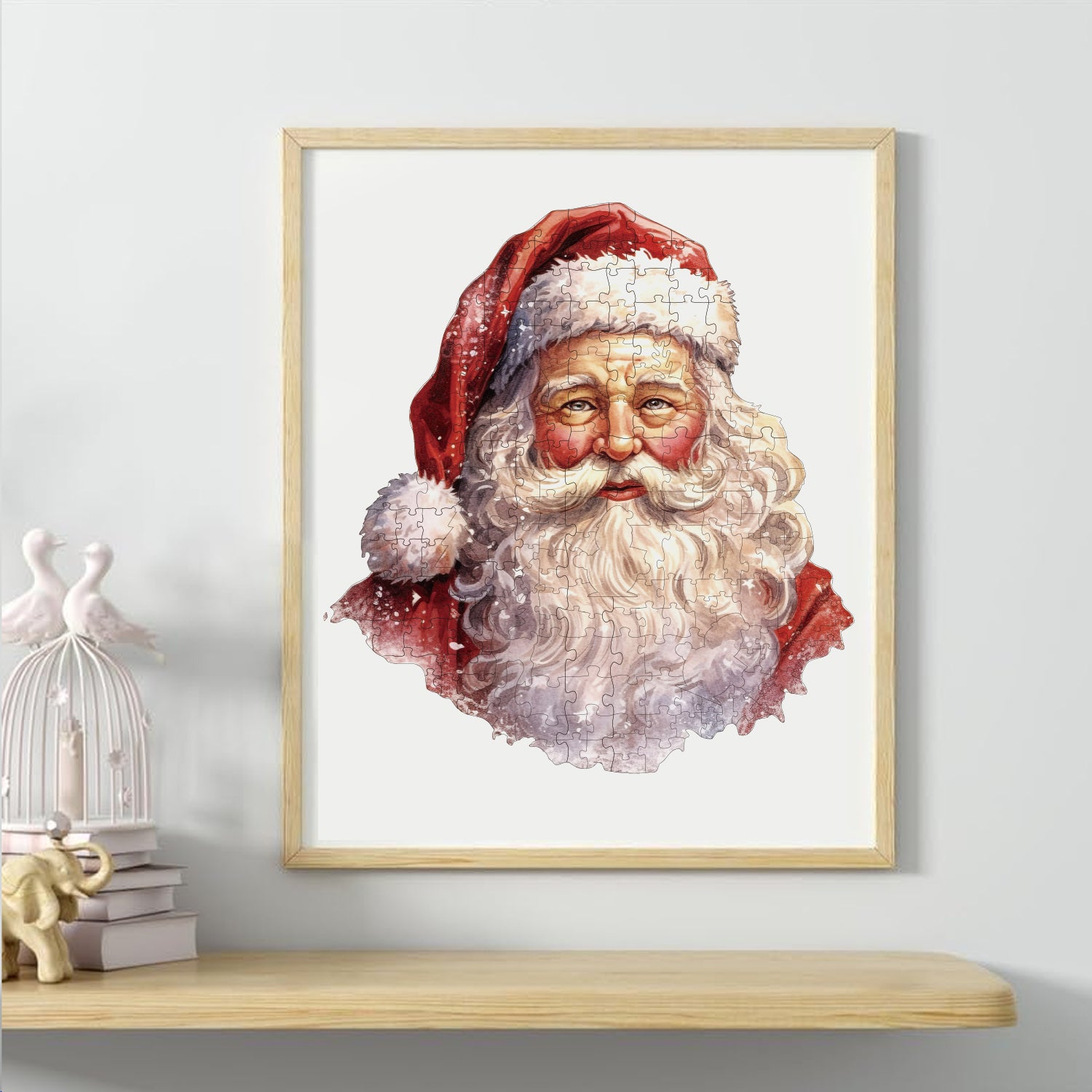 Wood Santa Claus Jigsaw Puzzle