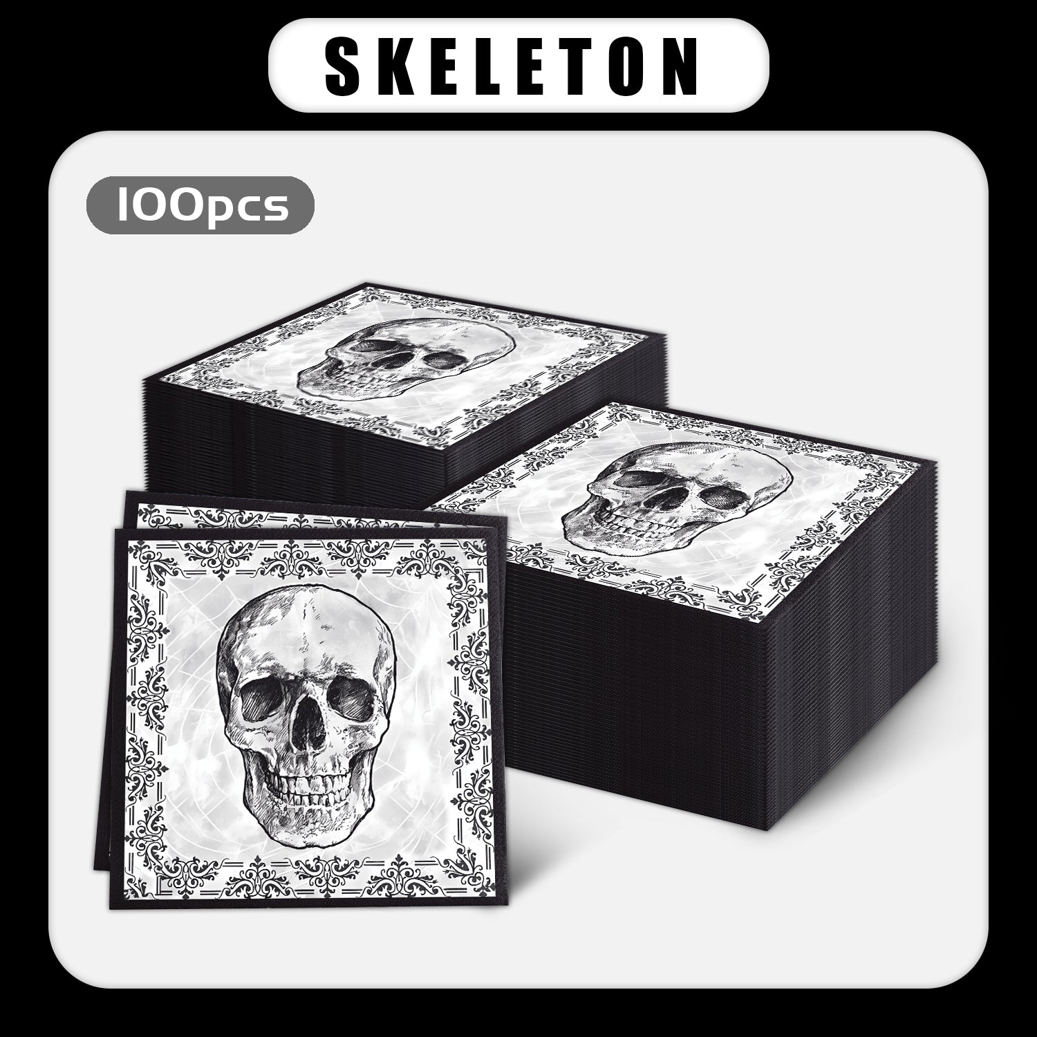 Sketch Skull Napkins