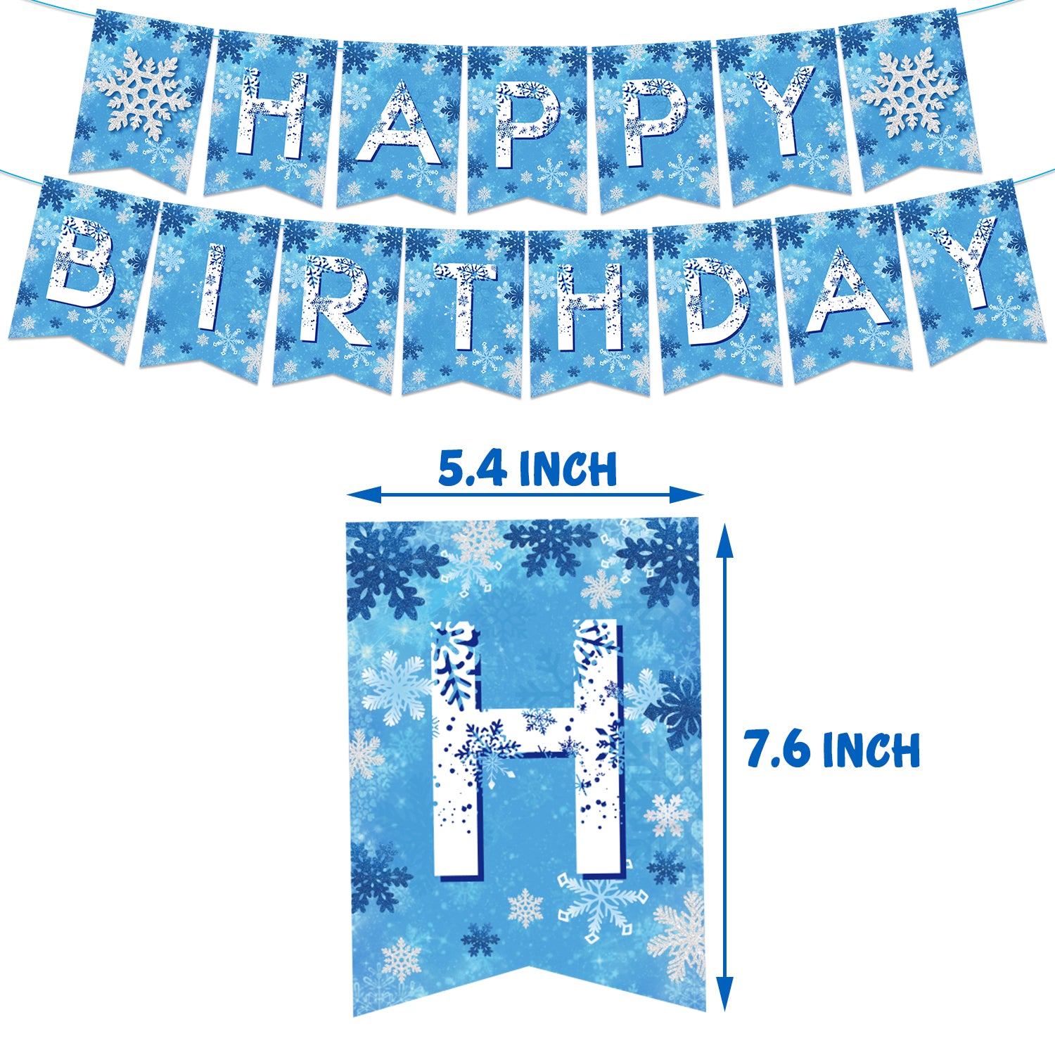 Snowflakes Birthday Party Decorations