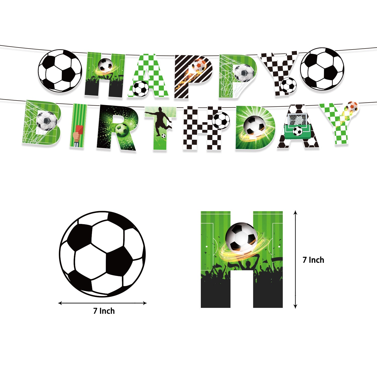 Soccer Birthday Party Decoration Set