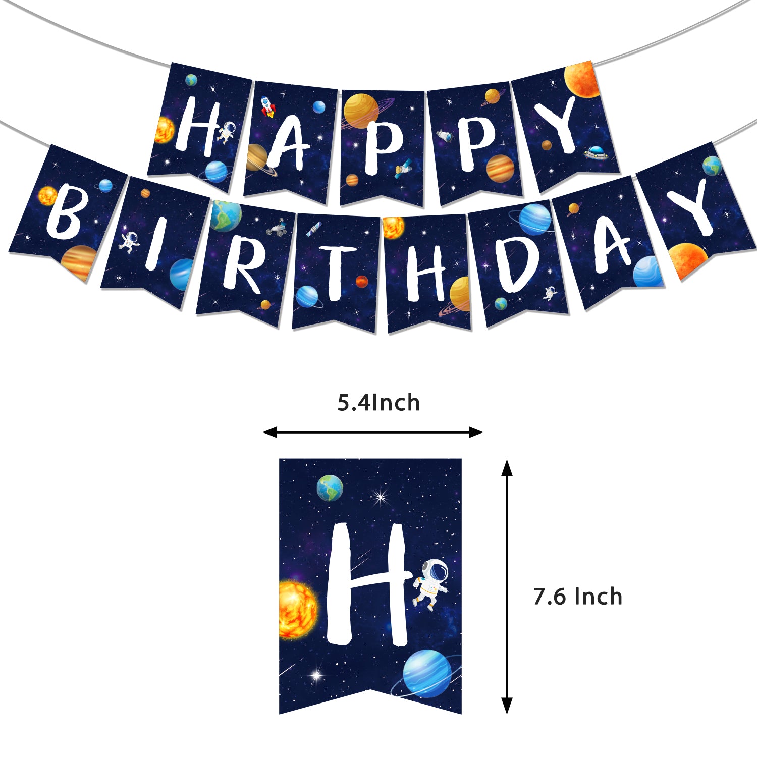 Space Astronauts Birthday Decoration Set