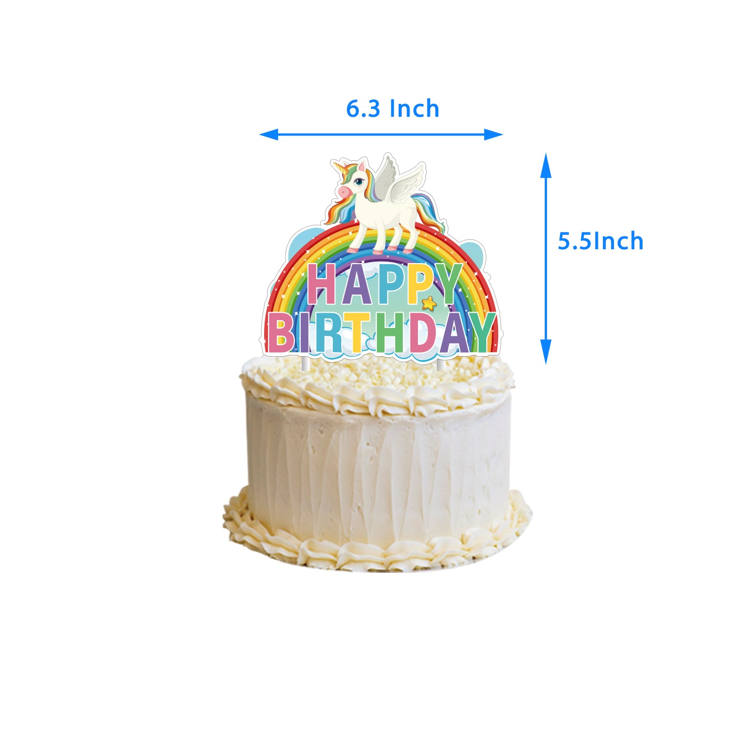 Rainbow and Unicorn Party Decoration Set A