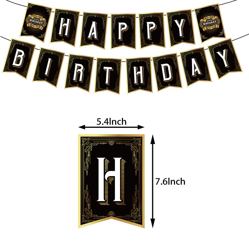 Whisky Birthday Decoration Set