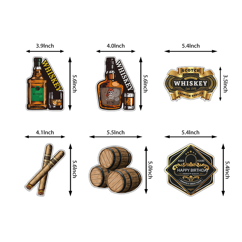 Whisky Birthday Decoration Set